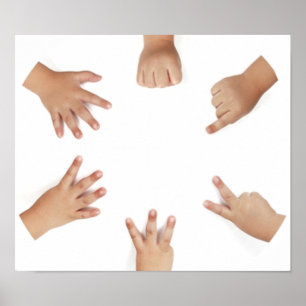 Poster Mains de bébé