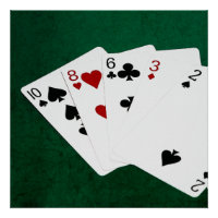 Mains de poker - Carte haute - Dix