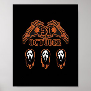 Poster Mains De Squelette Pour Halloween Classique