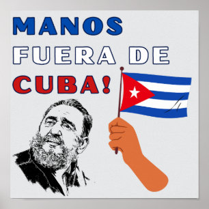 Poster Mains hors de Cuba !