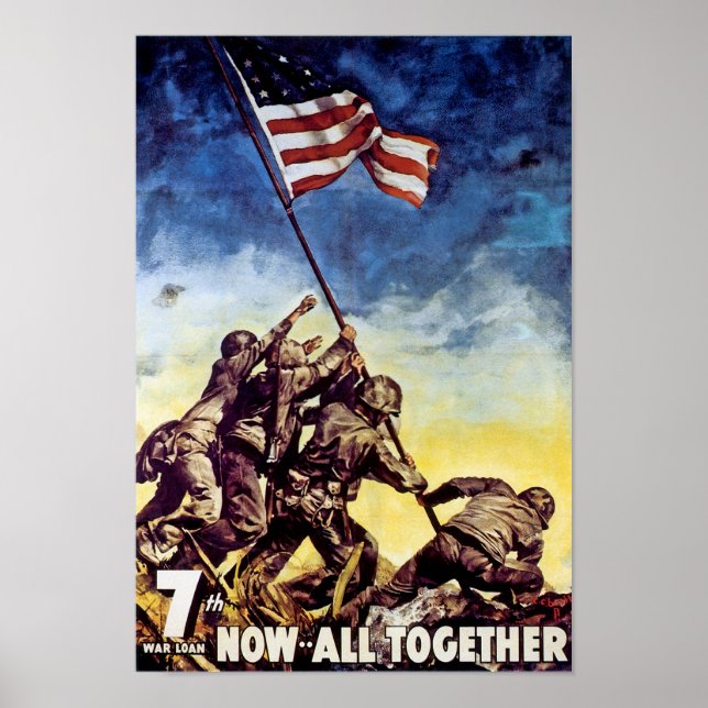 Poster Maintenant Tous Ensemble ~ Iwo Jima (Devant)