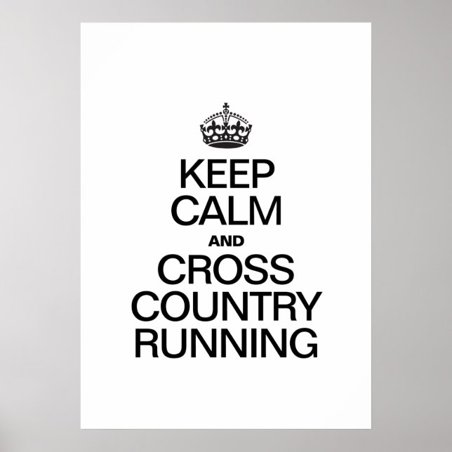 POSTER MAINTENIR LE CALME ET COURIR LE PAYS (Devant)