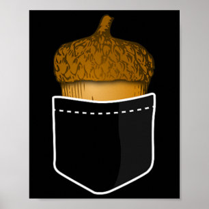 Poster Maïs de poche - Chêne Noix Automne Plante Nature T