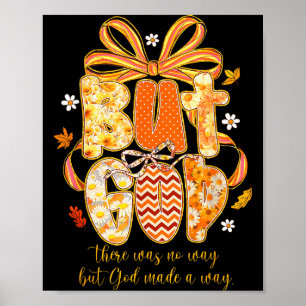 Poster Mais Dieu Préparé Automne Floral Tombe Coquette Ar