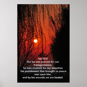 Poster Mais il a été transpercé pour nos transgressions