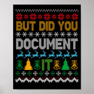 Poster Mais ne l'avez-vous pas fait de pull de Noël drôle