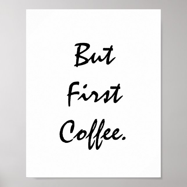 Poster Mais Premier Café. (Devant)