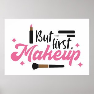 Poster Mais première salle d'artiste de maquillage