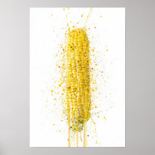 Poster Maïs sur l'épi légume