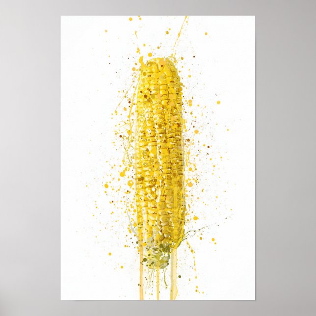 Poster Maïs sur l'épi légume (Devant)