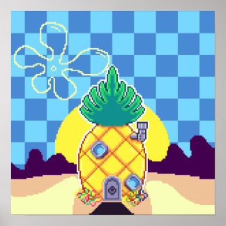 Poster Maison à ananas