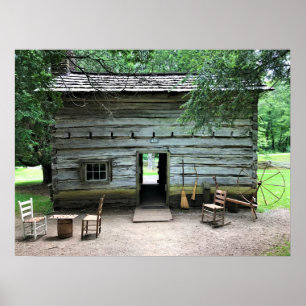Poster Maison Appalachian à Mabry Mill, Virginie