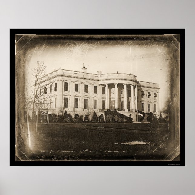 Poster Maison Blanche DC Daguerreotype 1846 (Devant)