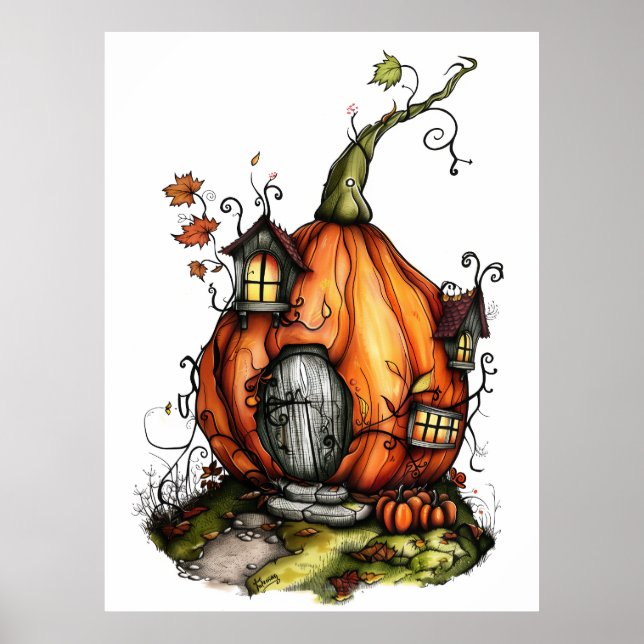 Poster Maison Citrouille Fairy Tale (Devant)