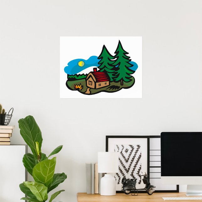 Poster Maison Dans Les Bois (Créateur téléchargé)