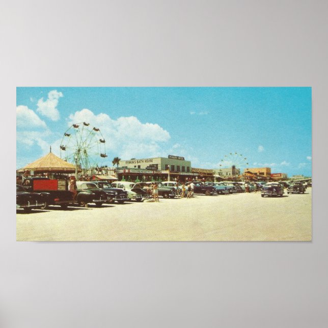 Poster Maison de bain vintage, Jacksonville, Floride (Devant)