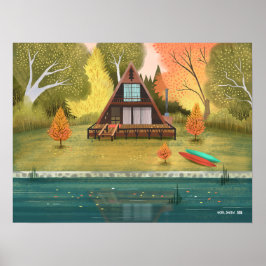 Poster Maison de Cabine A-Frame