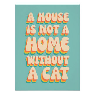 Poster Maison de chat