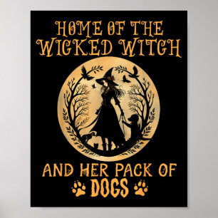Poster Maison de la sorcière méchante et sa meute de chie
