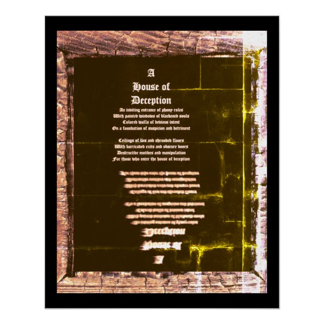 Poster Maison de la tromperie (Devant)