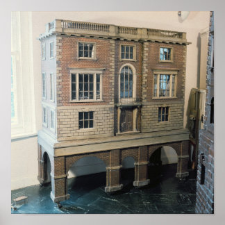 Poster Maison de poupée anglaise avec balcon