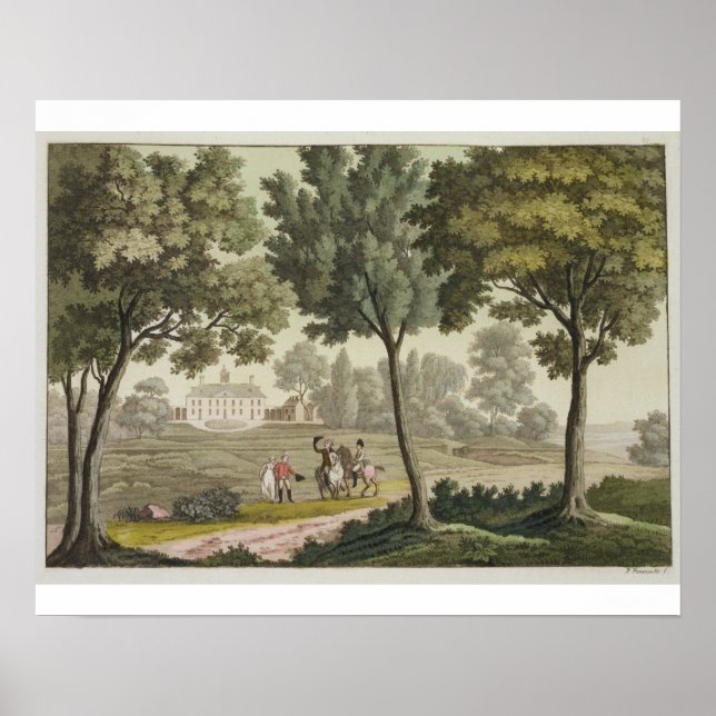 Poster Maison de Washington à Mount Vernon, de 'Le Costu (Devant)