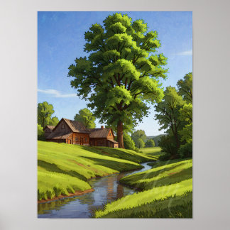 Poster Maison d'été