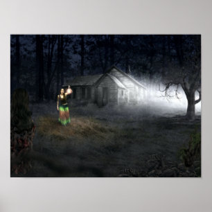 Poster Maison d'horreur d'Halloween