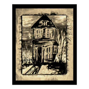 Poster Maison d'invitation