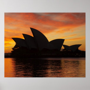 Poster Maison d'opéra de Sydney à l'aube, Sydney, Nouvell