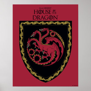 Poster MAISON DU DRAGON   Maison Targaryen Crest