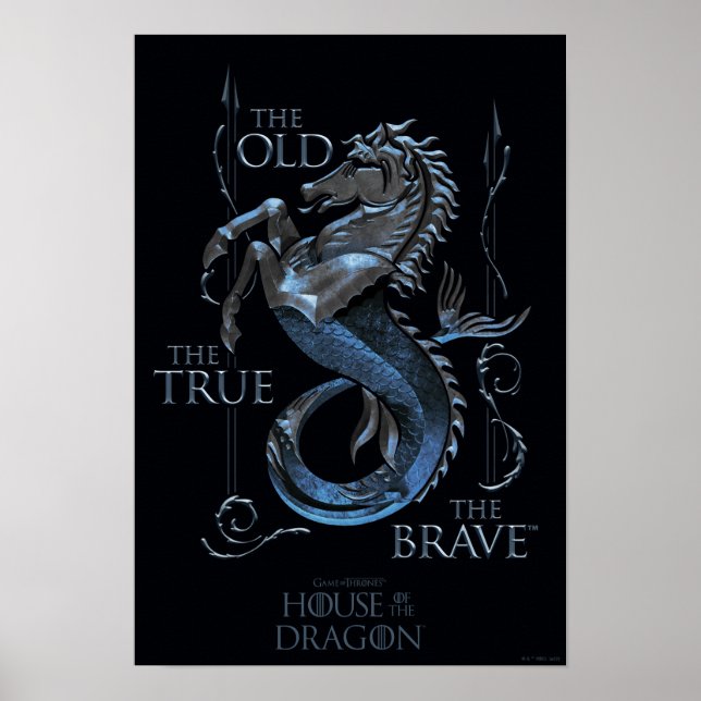 Poster MAISON DU DRAGON | Maison Velaryon Sigil (Devant)
