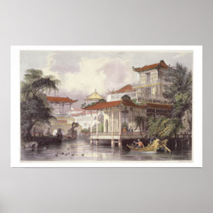 Poster Maison d'un canton proche marchand chinois, de