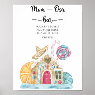 Poster Maison en pain d'épice - Bar à Mom-osa