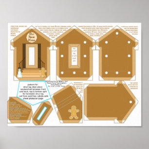 Poster Maison en pain d'épice Notre nouvelle maison Ornem