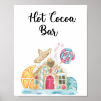 Maison en pain d'épices - Bar à cacao chaud