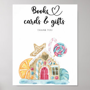 Poster Maison en pain d'épices - livres cartes et cadeaux