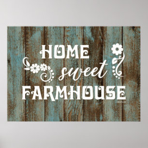 POSTER MAISON FERME SWEET