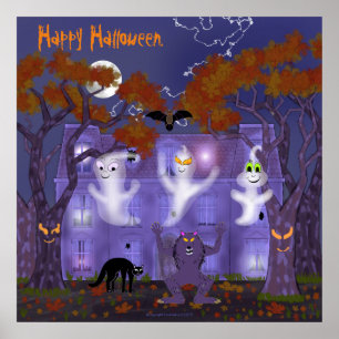 Poster Maison hantée aux orbes