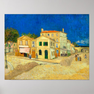 Poster Maison jaune (1888) Paysage de Vincent Van Gogh