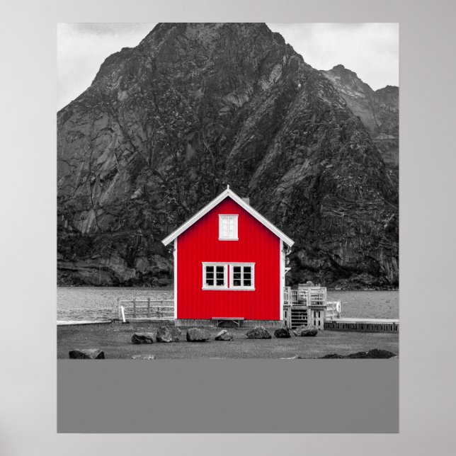 Poster Maison rouge (Devant)