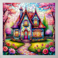 Maisonnette Fantaisiste Avec Jardin De Fleurs Vibr
