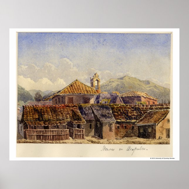 Poster Maisons à Acapulco (Devant)