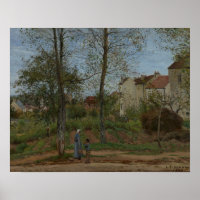 Maisons à Bougival (automne), 1870 Pissarro