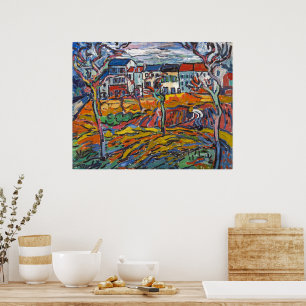 Poster Maisons à Chatou Maurice de Vlaminck