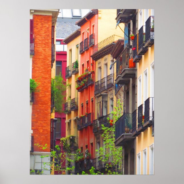 Poster Maisons à Madrid (Devant)