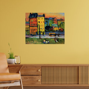 Poster Maisons à Munich par Kandinsky