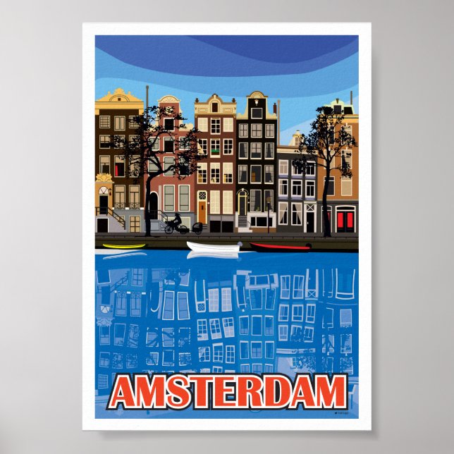 Poster Maisons Amsterdam (Devant)