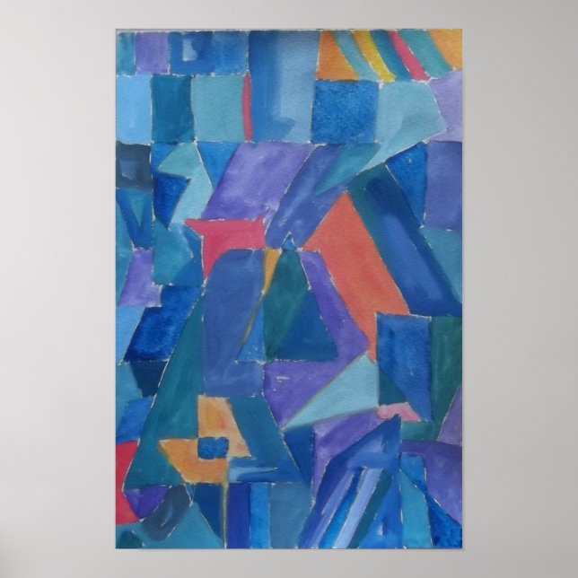 Poster Maisons Cubistes Canossa sur Blue Hills au Québec (Devant)