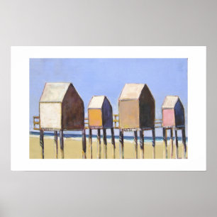 Poster Maisons de plage